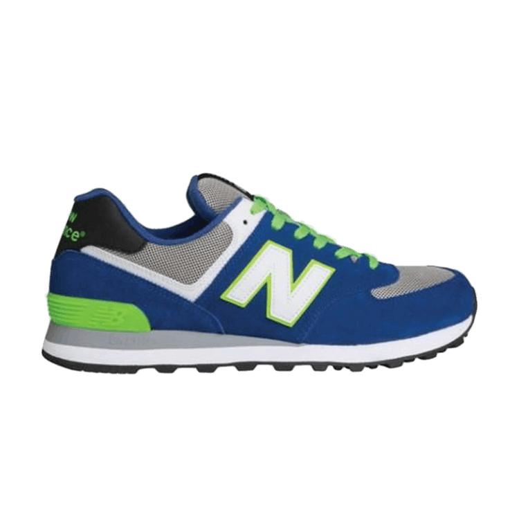 New Balance 574 Blue White Flourscent