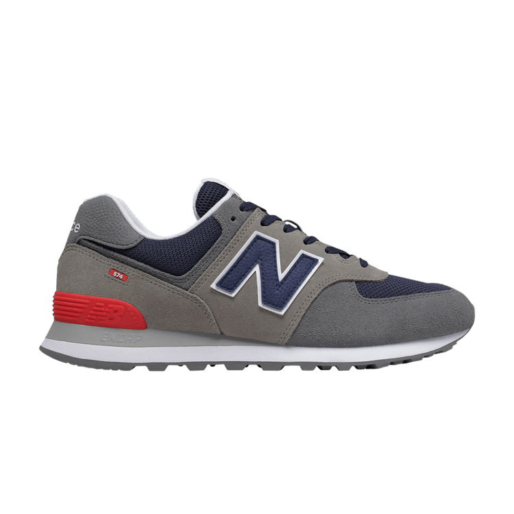 New Balance 574 Grey Navy Red