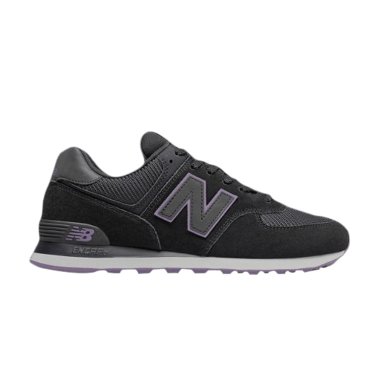 New Balance 574 Black Magnet Purple