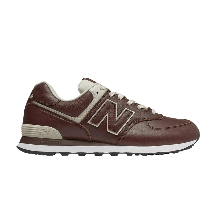 New Balance 574 Leather Dark Brown