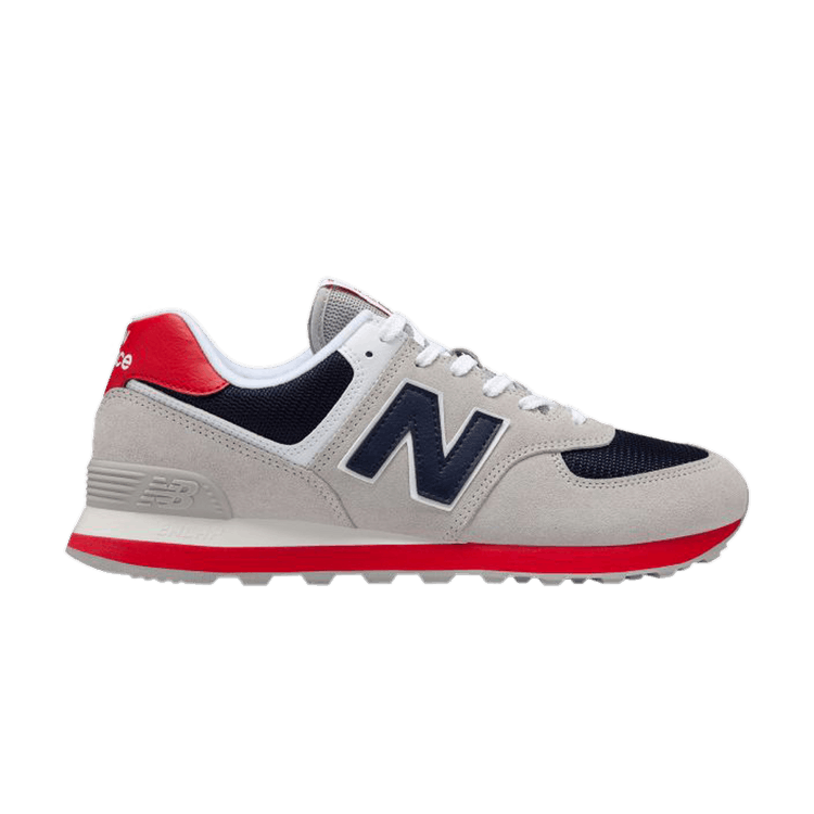 New Balance 574 Classic Grey Navy Red