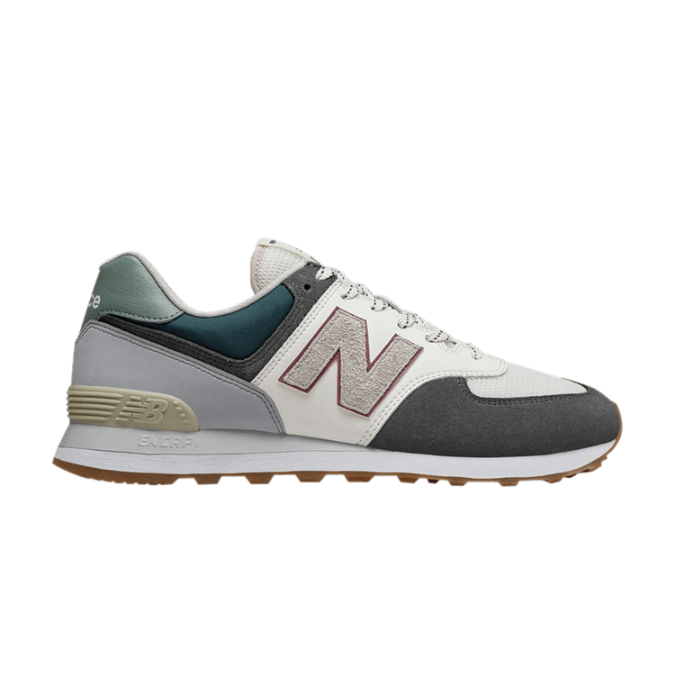 New Balance 574 Grey Cream Mint Green