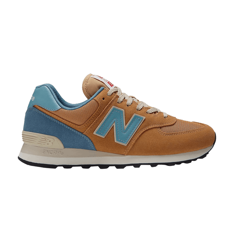 New Balance 574 Tan Bright Blue