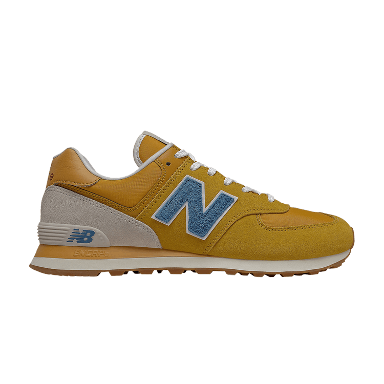 New Balance 574 Mustard Yellow Blue