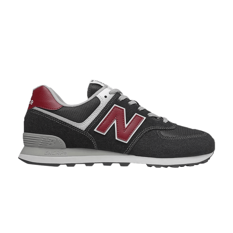 New Balance 574 Black Scarlet