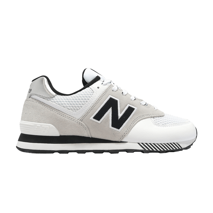 New Balance 574 White Black Grey