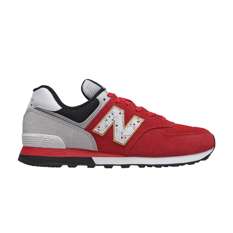 New Balance 574 Playing Card Red Grey