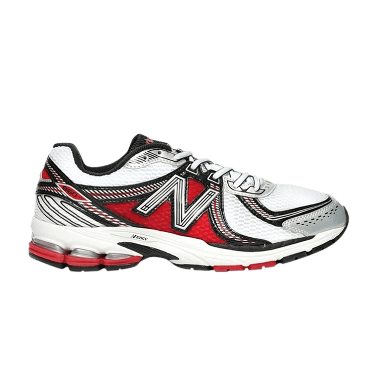 New Balance 860v2 White Silver Red