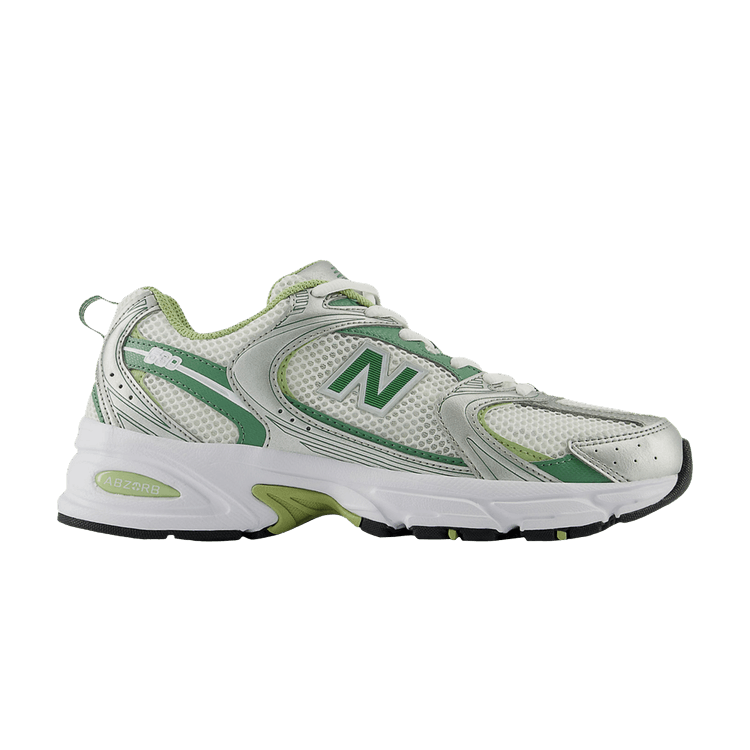 New Balance 530 Silver Metallic Mallard Green