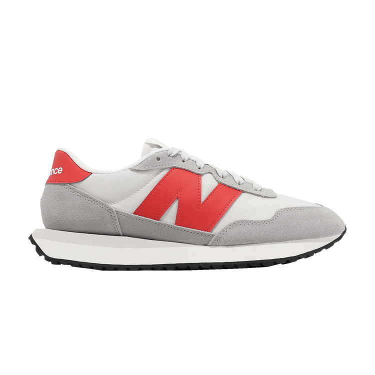 New Balance 237 Concrete Grey Matter True Red