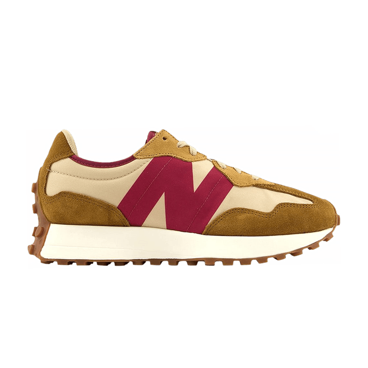 New Balance 327 Tan Burgundy