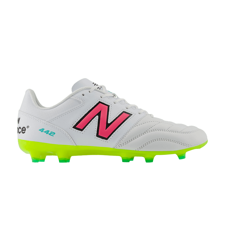 New Balance 442 v2 Team FG White Hi-Lite Neon Pink