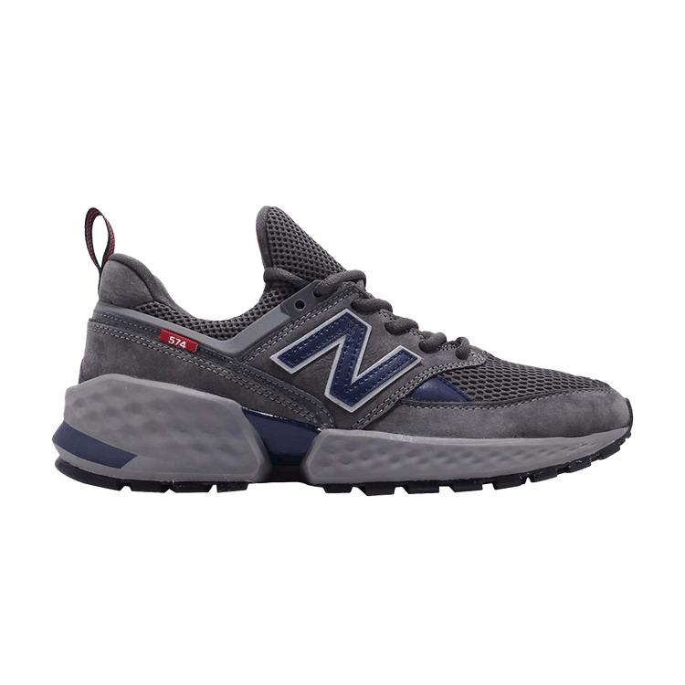 New Balance 574 Grey Navy Red Tab