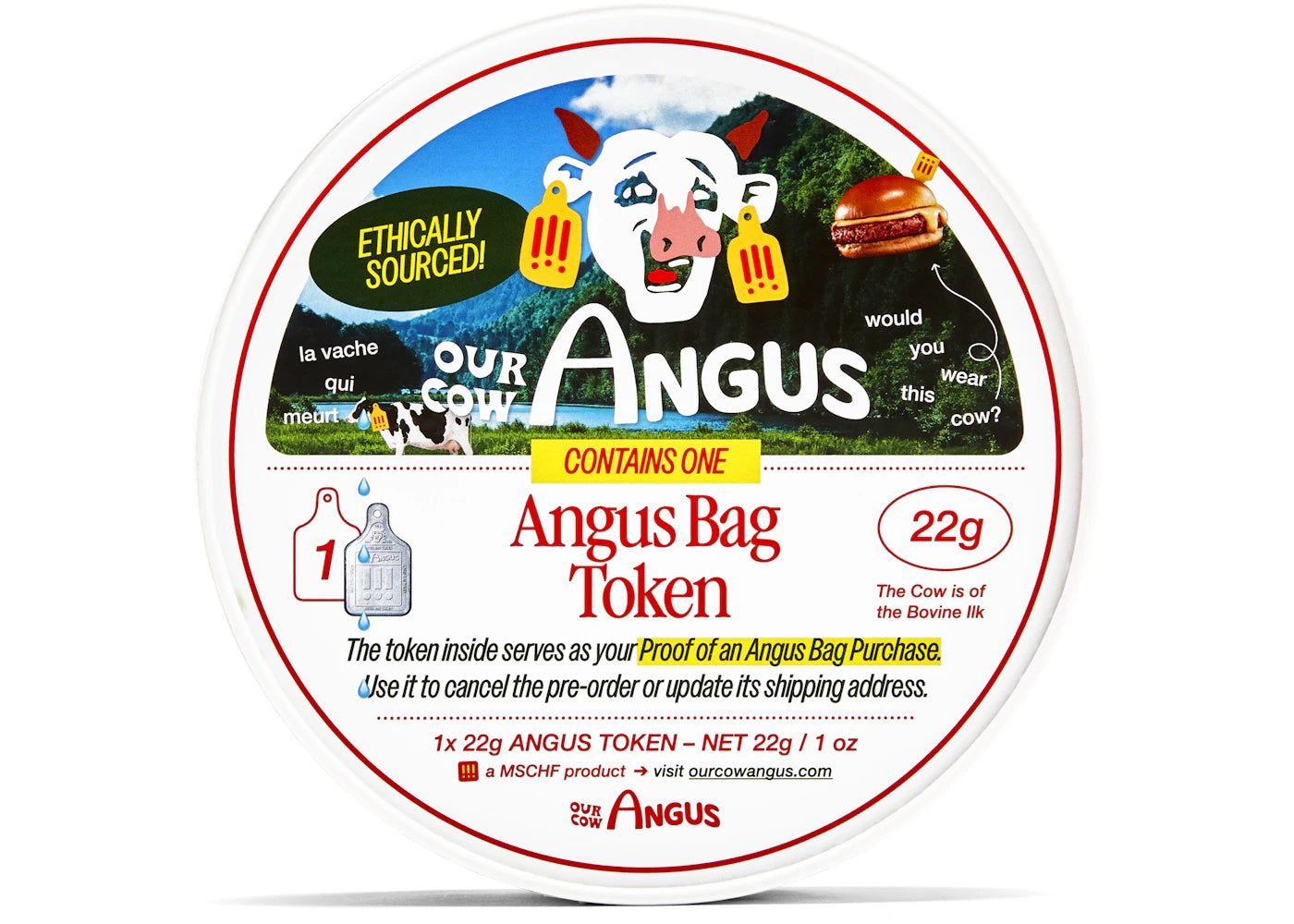 MSCHF "Our Cow Angus" Bag Token