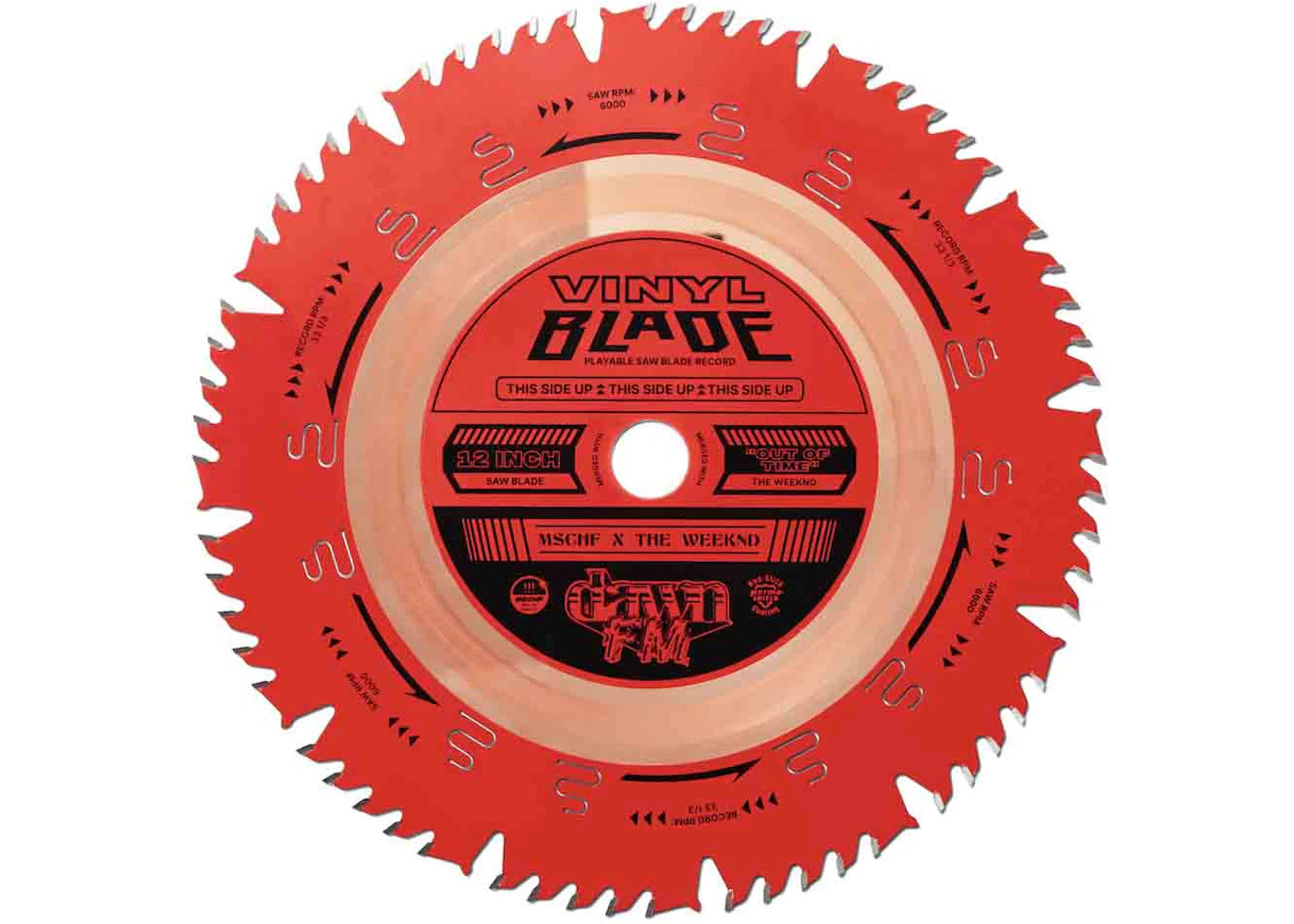 MSCHF x The Weeknd Vinyl Blade (Edition of 25) Orange