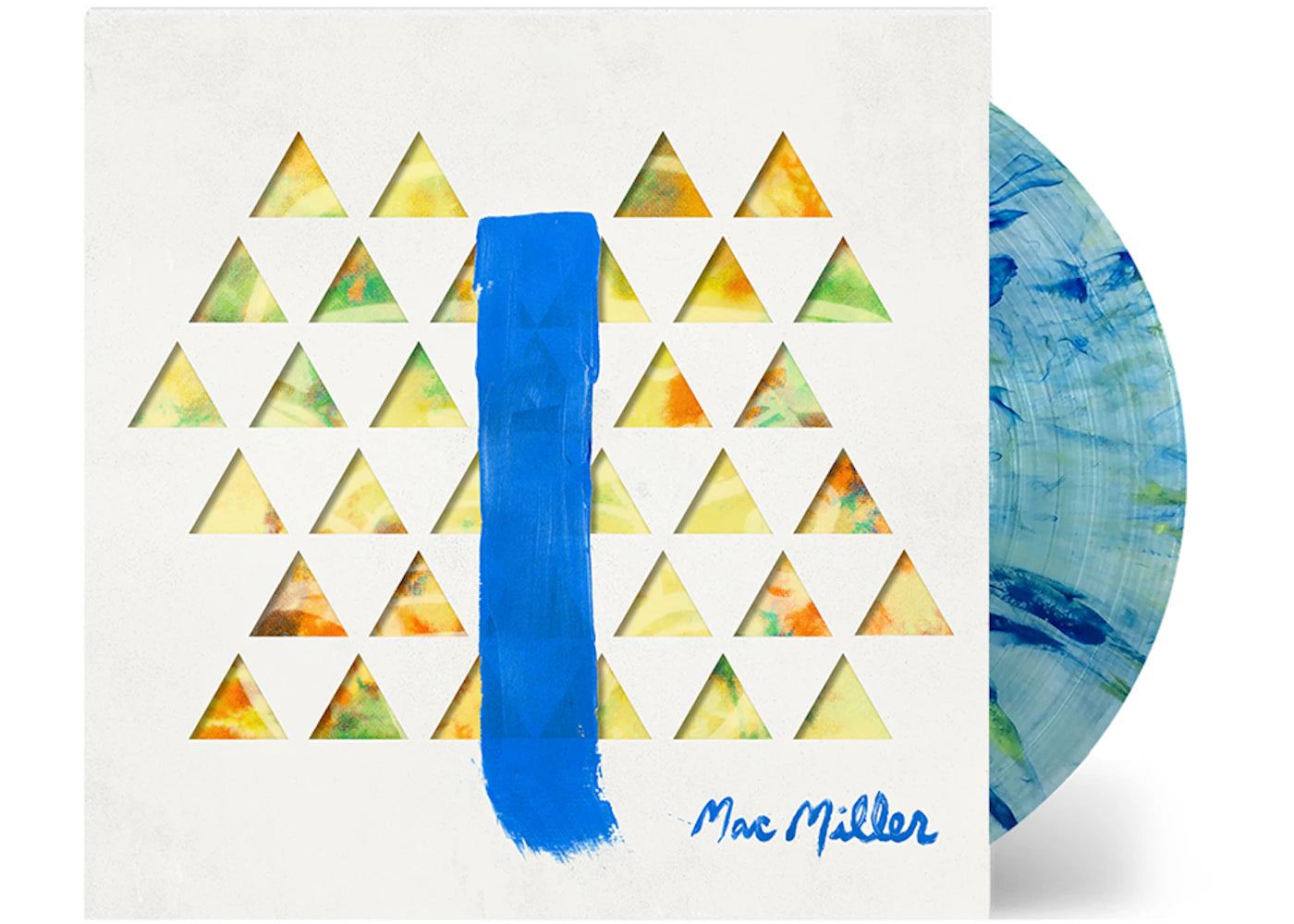 Mac Miller Blue Slide Park 2XLP Vinyl Blue/Yellow Splatter