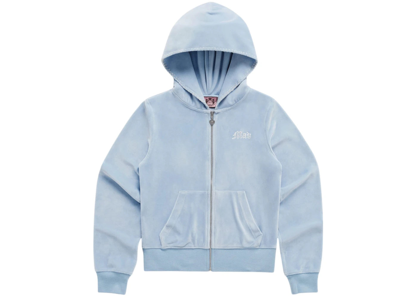 Madhappy x Juicy Couture Bling Velour Zip Up Daylight