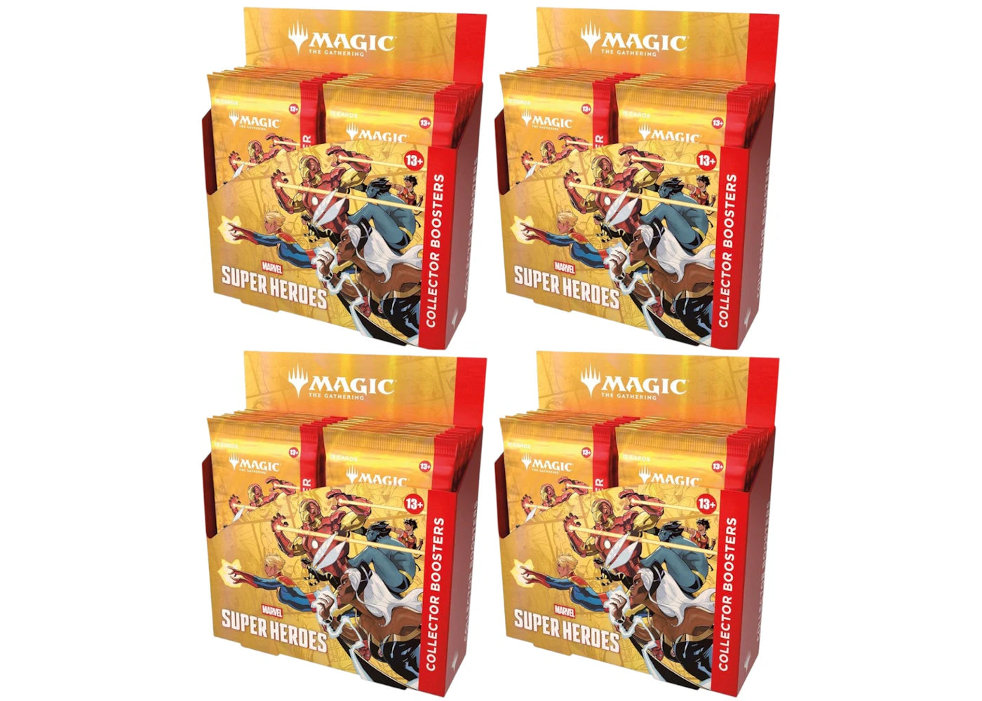 Magic: The Gathering Marvel Super Heroes Collector Boosters 4x Lot