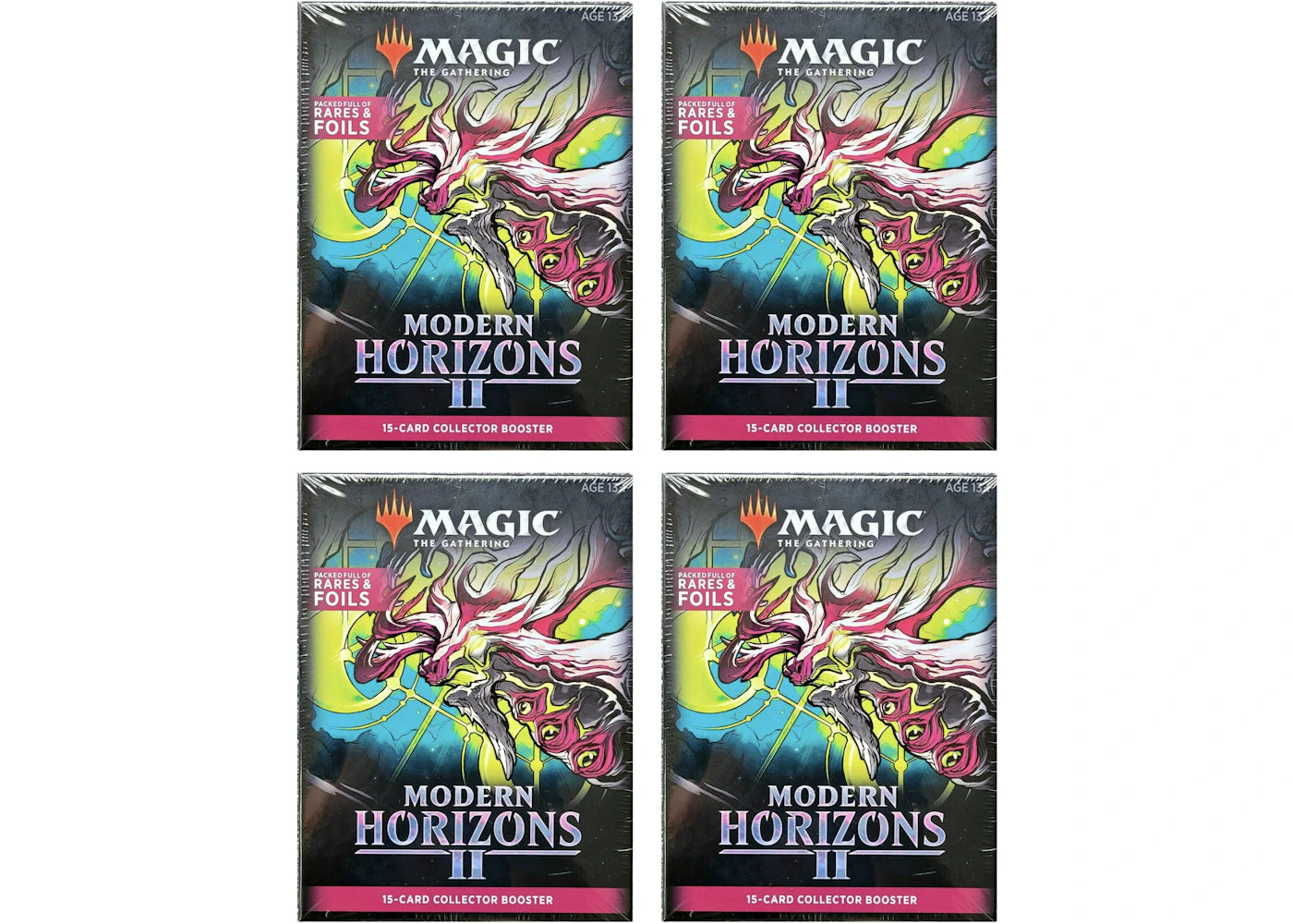 Magic: The Gathering TCG Modern Horizons 2 15-Card Collector Booster Pack 4x Lot