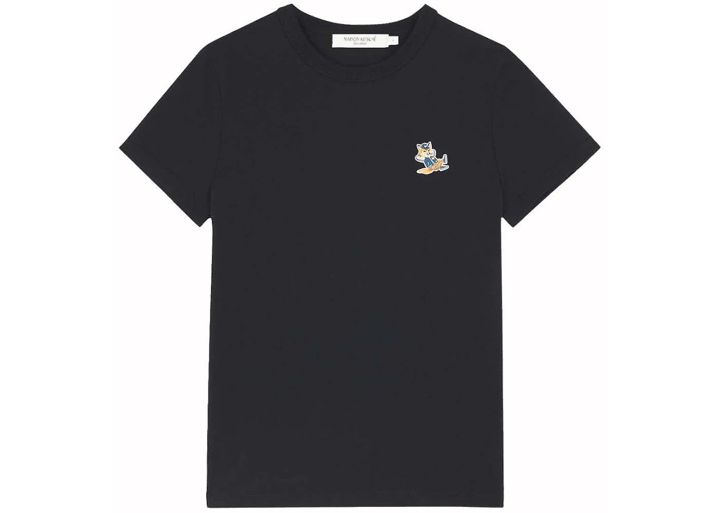 Maison Kitsune Dressed Fox Patch Classic Tee-Shirt Black