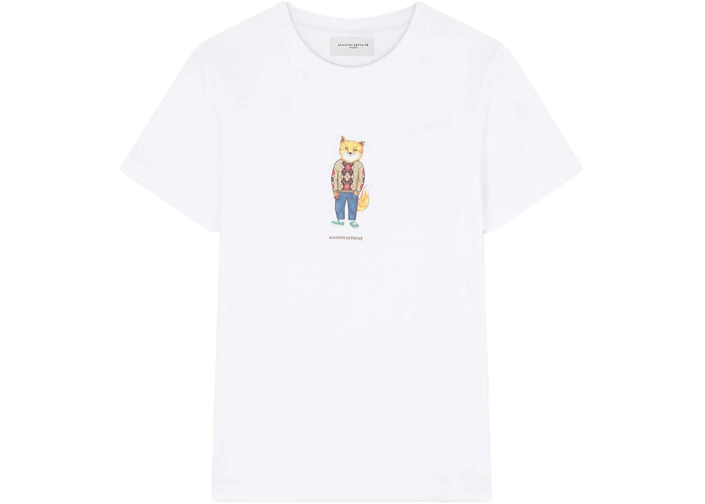 Maison Kitsune Dressed Fox Regular T-shirt White