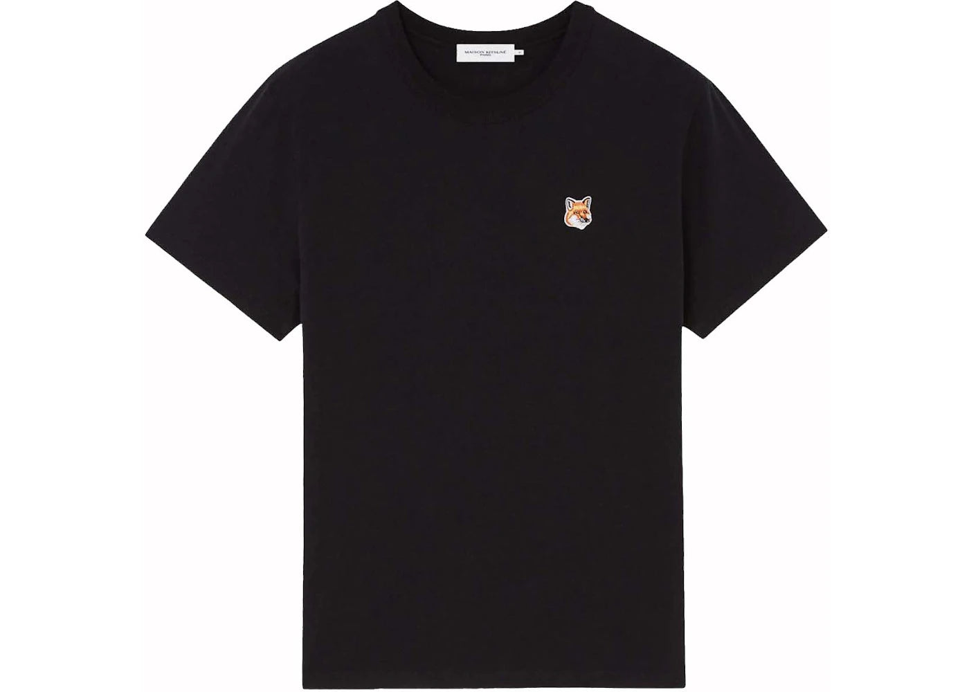 Maison Kitsune Fox Head Patch Classic Tee-Shirt Black