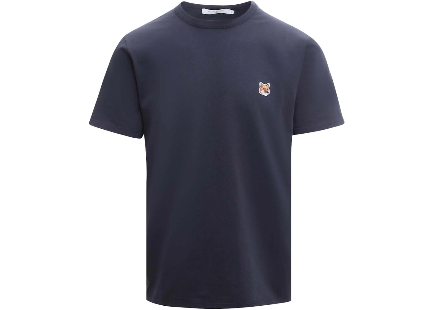 Maison Kitsune Man Cotton Iconic Patch T-Shirt Blue