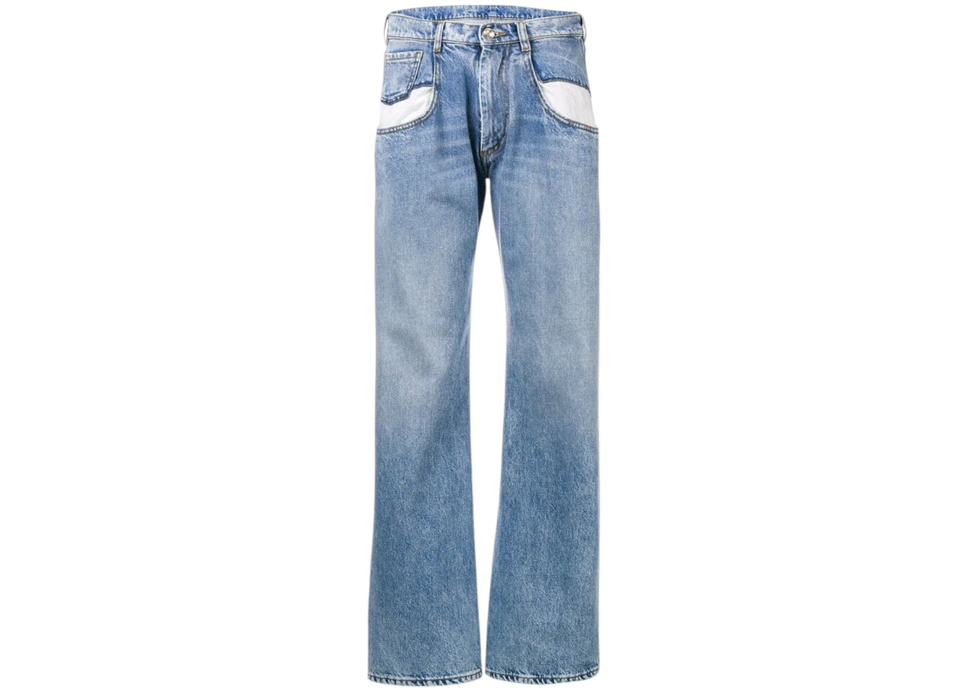 Maison Margiela 5-Pocket Wide-Leg Denim Pants Blue