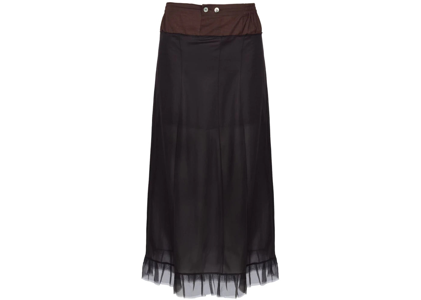 Maison Margiela Midi Skirt Black/Brown