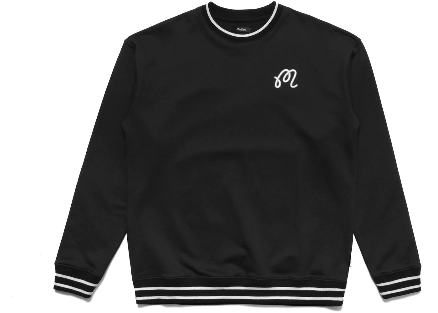 Malbon Golf M Script Crewneck Black