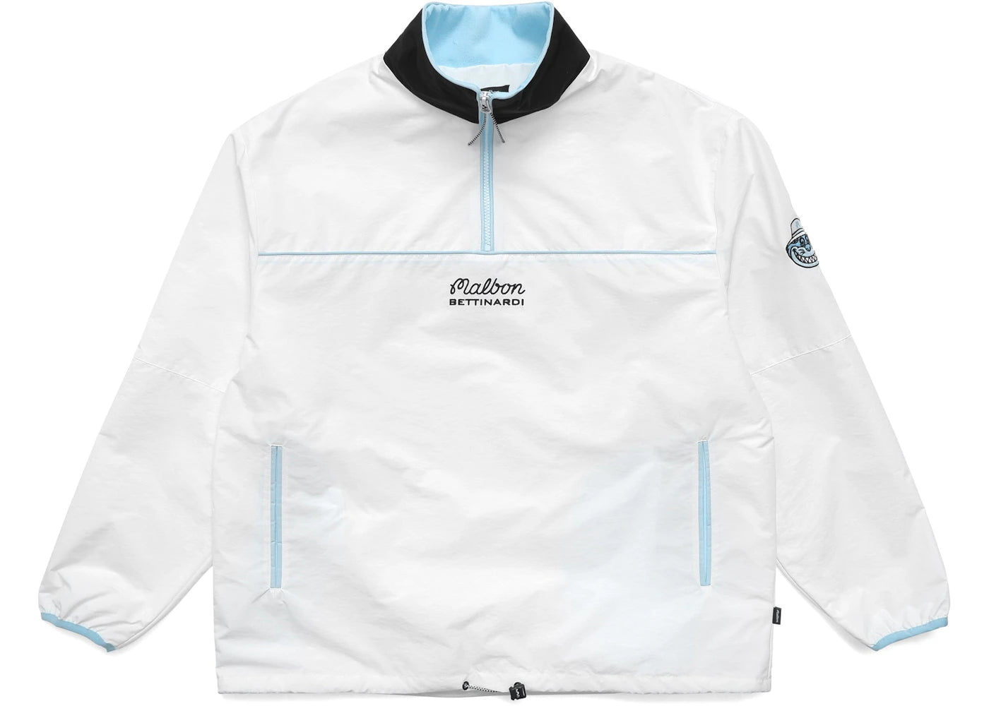 Malbon Golf x Bettinardi Fat Cat 1/4 Zip Jacket White