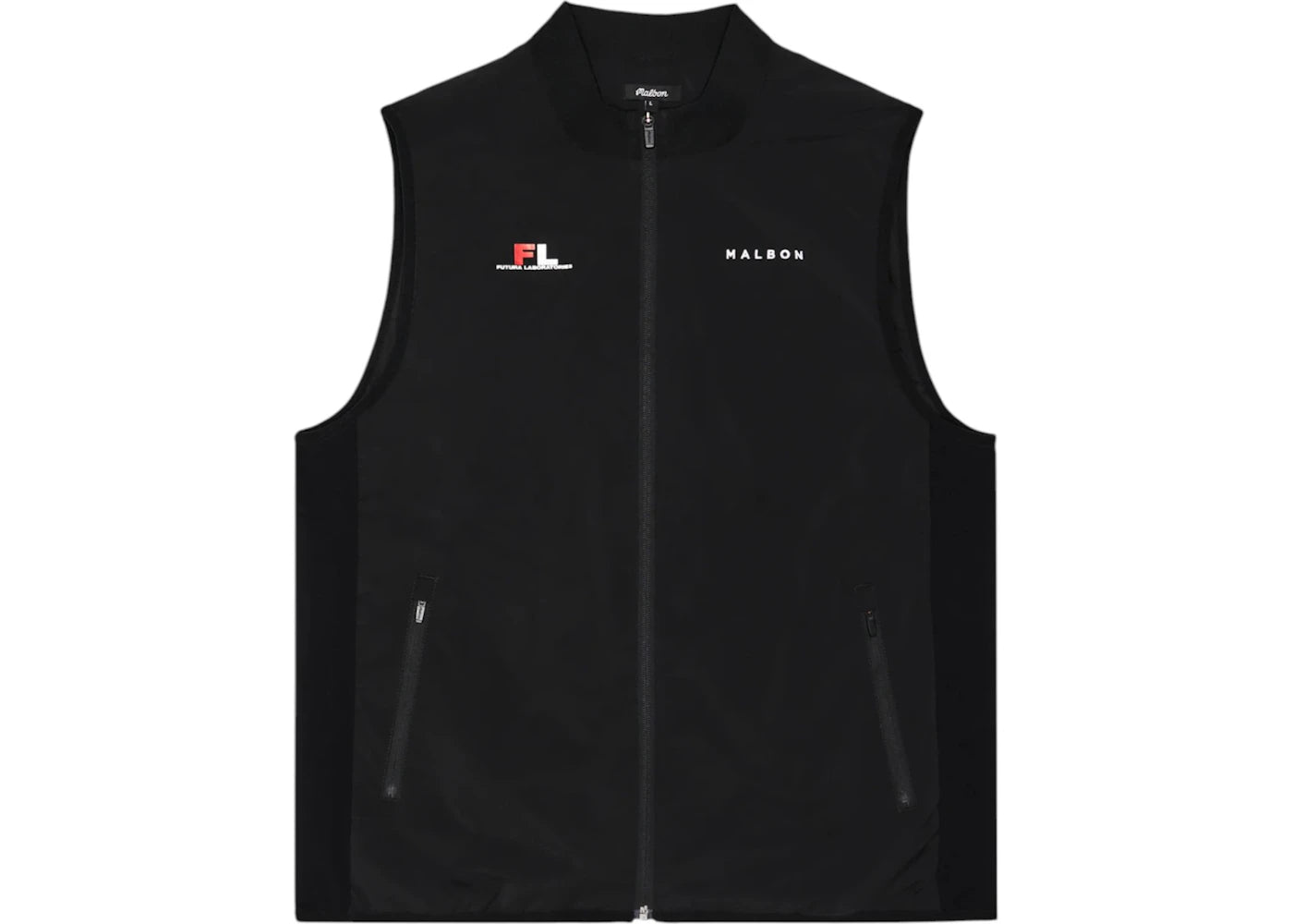 Malbon Golf x Futura Poly Down Vest Black