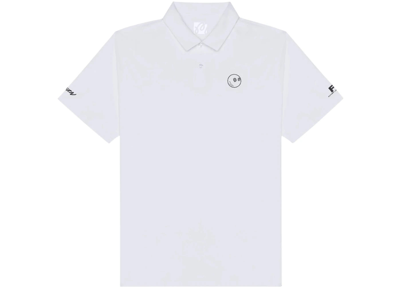 Malbon Golf x Futura Poly Performance Polo White