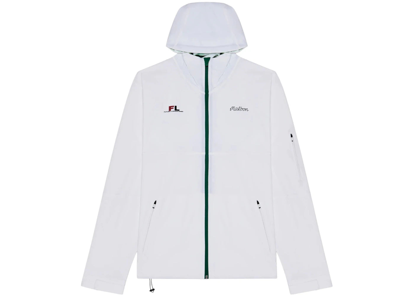 Malbon Golf x Futura Shell Jacket White
