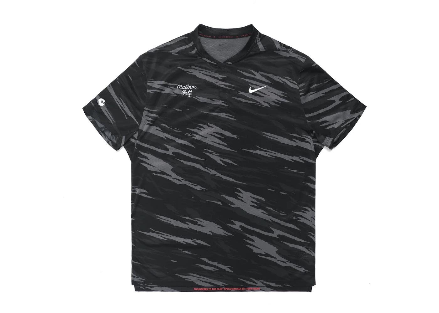 Malbon Golf x Nike Dri-FIT ADV Tiger Woods Blade Polo Iron Grey/White