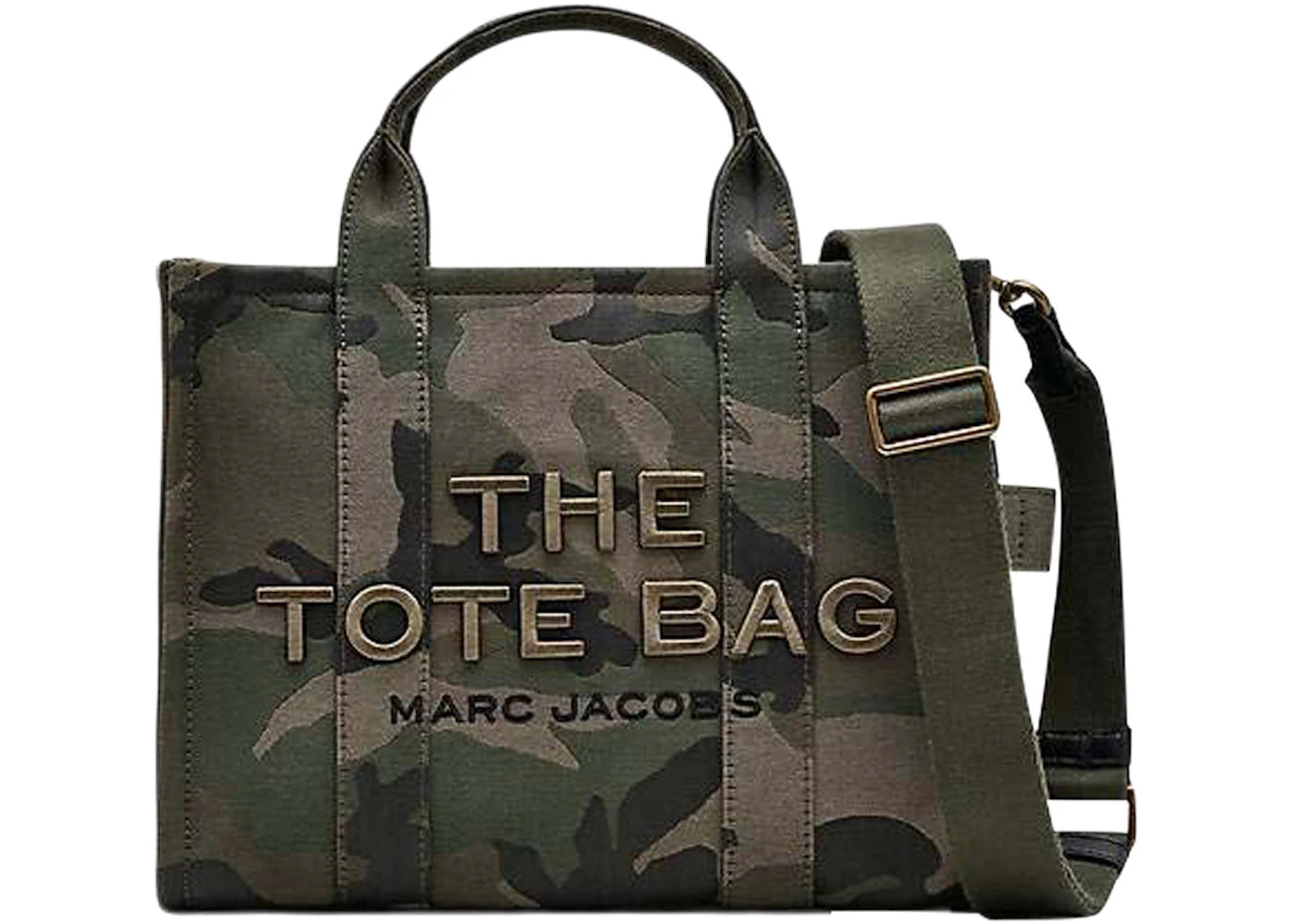 Marc Jacobs The Camo Jacquard Medium Tote Bag Green