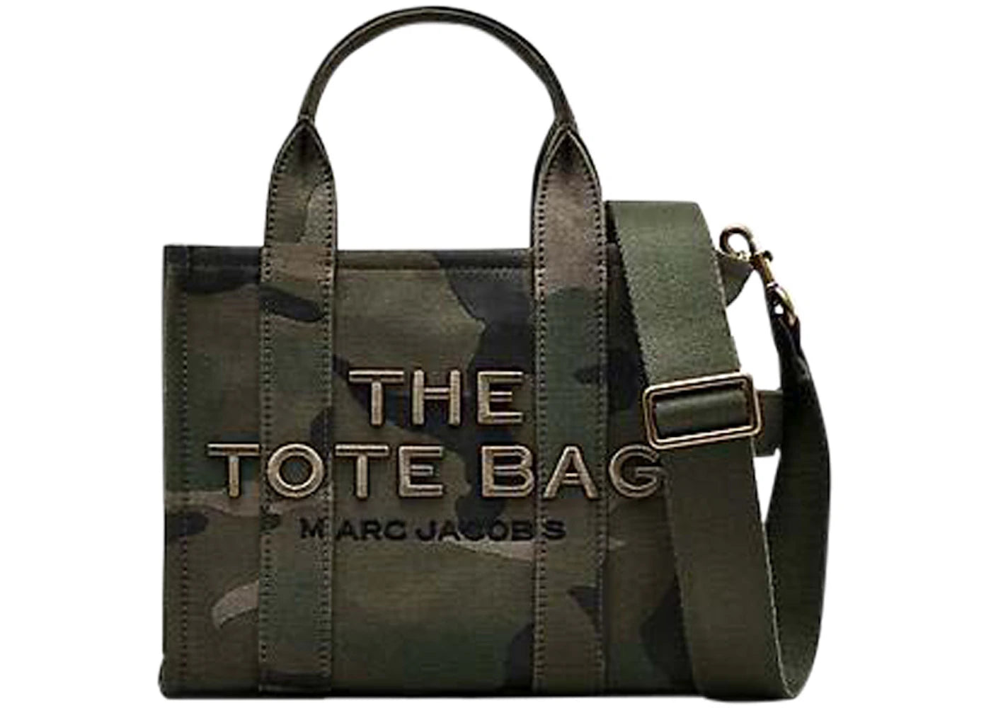 Marc Jacobs The Camo Jacquard Small Tote Bag Green