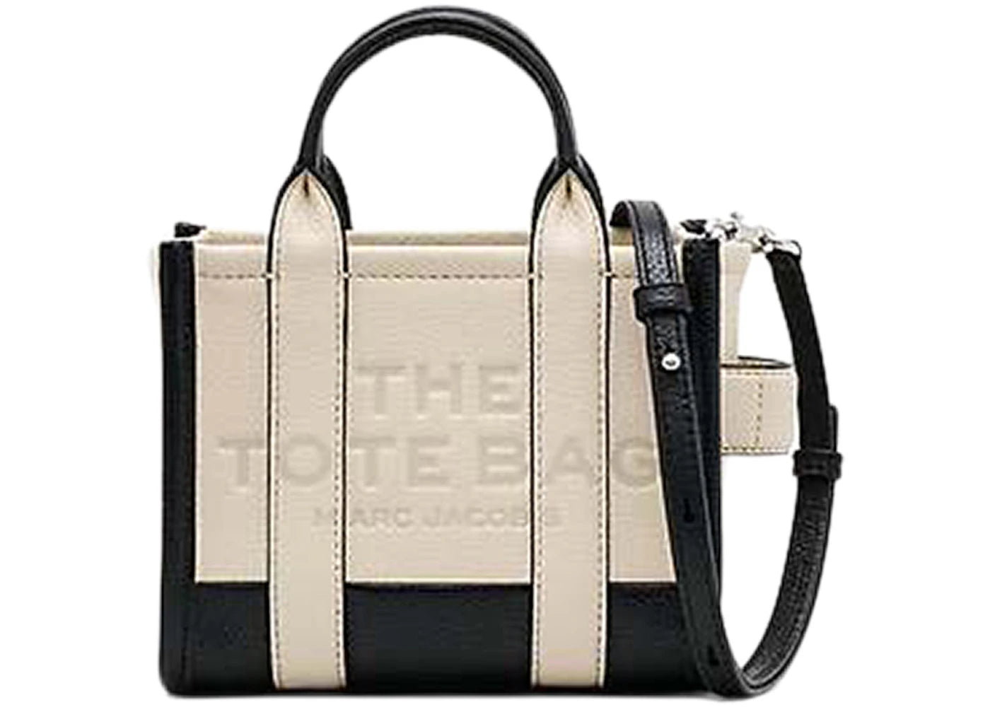 Marc Jacobs The Colorblock Mini Tote Bag Black/Natural