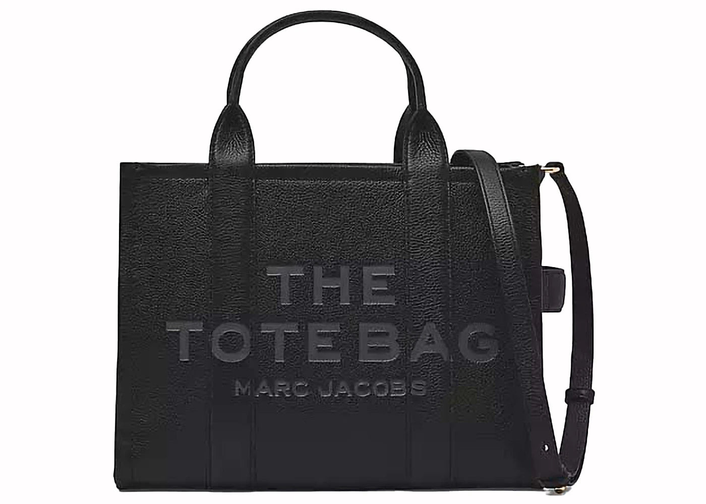 Marc Jacobs The Leather Medium Tote Bag Black