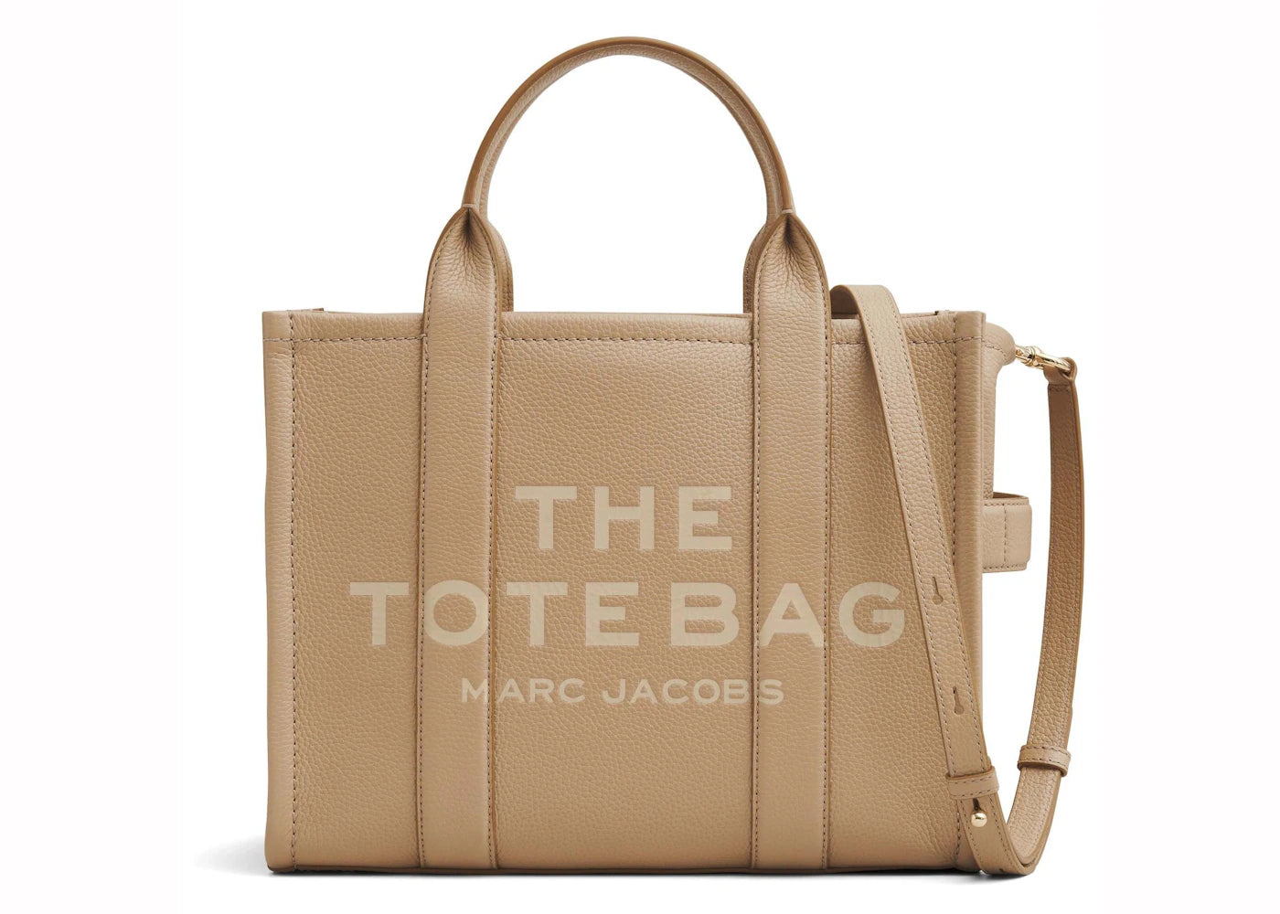 Marc Jacobs The Leather Medium Tote Bag Camel