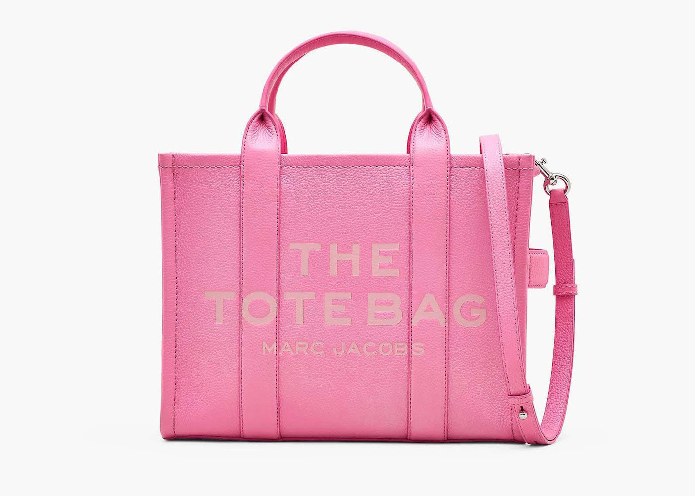 Marc Jacobs The Leather Medium Tote Bag Petal Pink