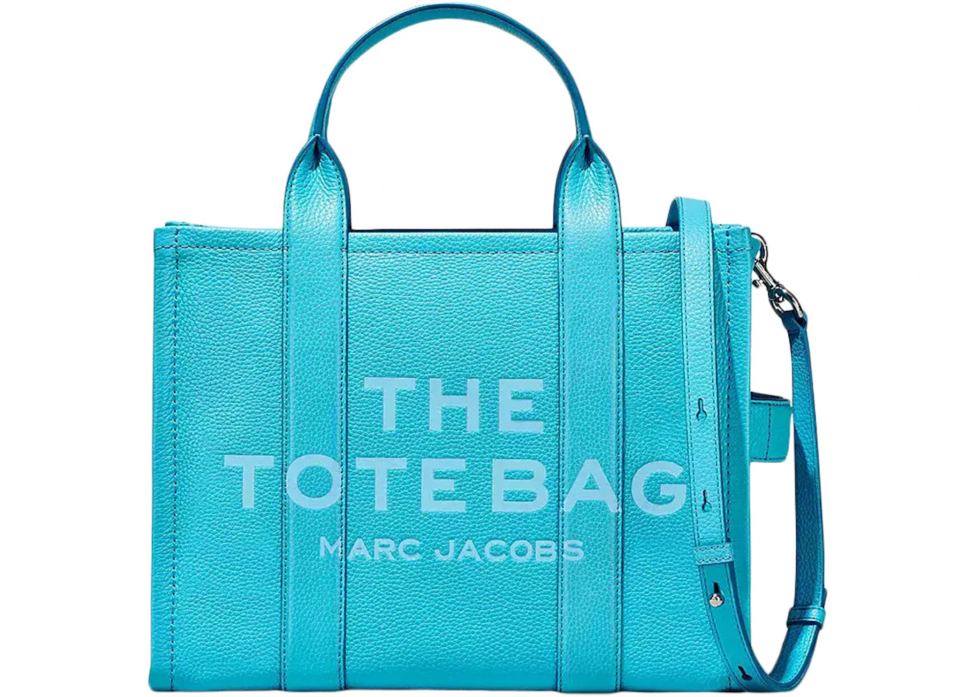 Marc Jacobs The Leather Medium Tote Bag Pool