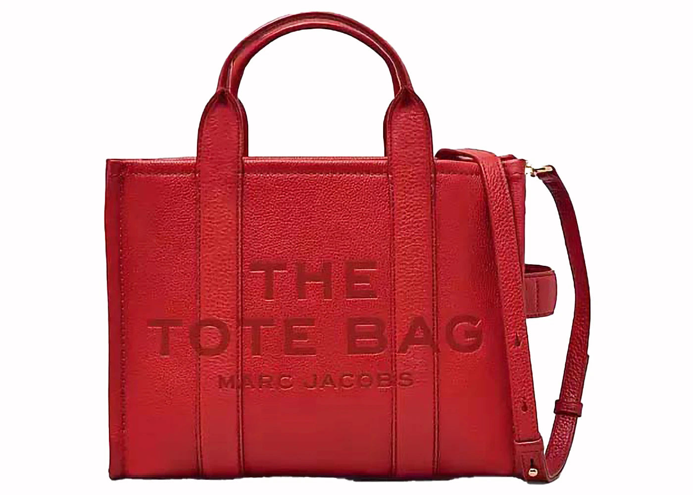 Marc Jacobs The Leather Medium Tote Bag Red