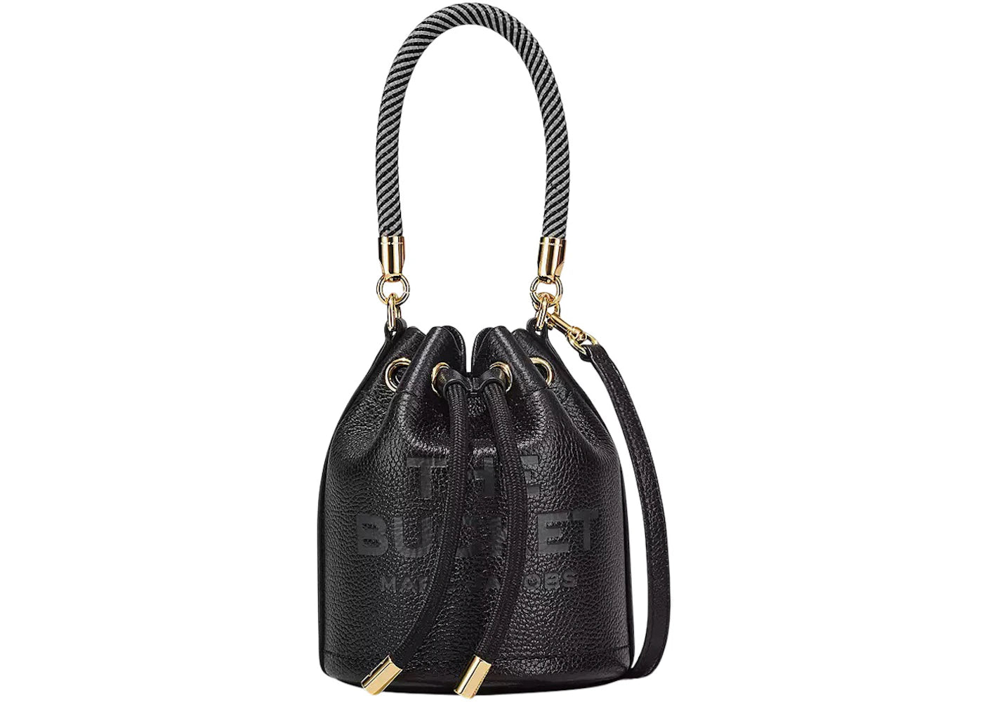 Marc Jacobs The Leather Micro Bucket Bag Black