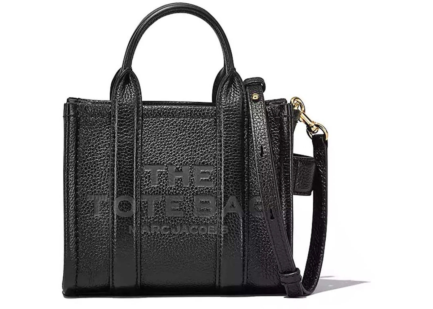 Marc Jacobs The Leather Mini Tote Bag Black