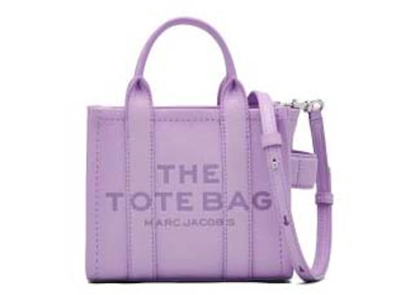 Marc Jacobs The Leather Mini Tote Bag Purple