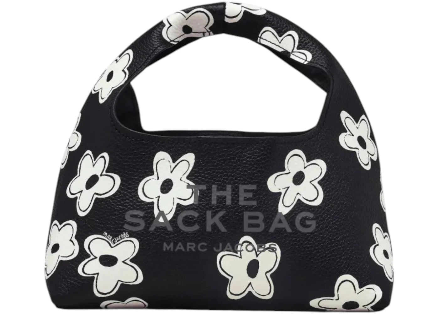 Marc Jacobs The Mini Daisy Leather Sack Bag Black/White
