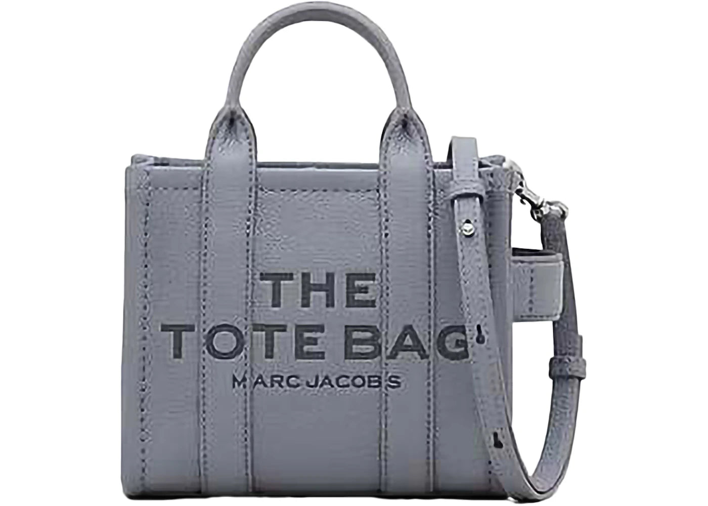 Marc Jacobs The Mini Tote Leather Wolf Grey