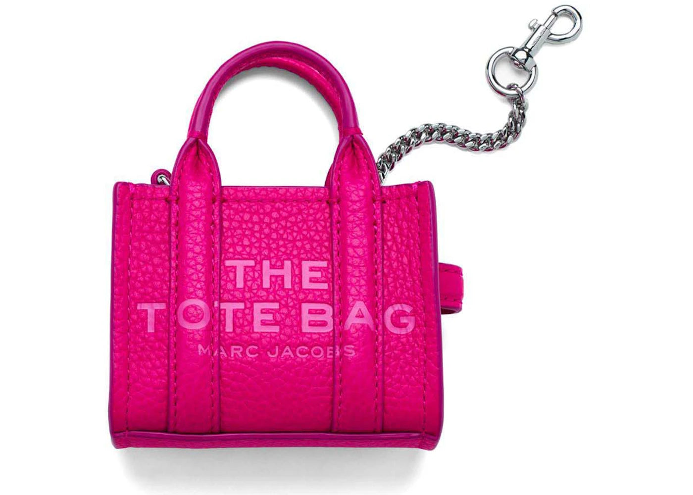 Marc Jacobs The Nano Tote Charm Hot Pink