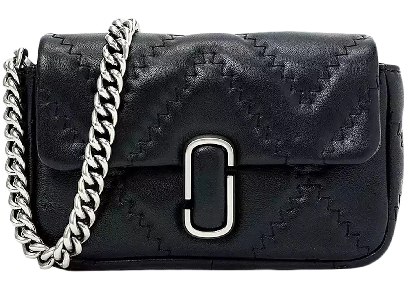 Marc Jacobs The Quilted Leather J Marc Mini Bag Black